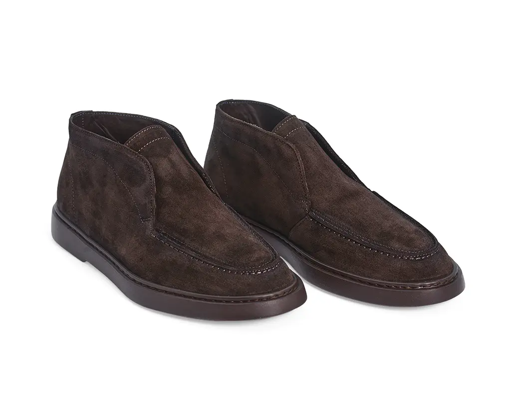 19208 braune Wildleder-Ankle-Boot – Bild 2